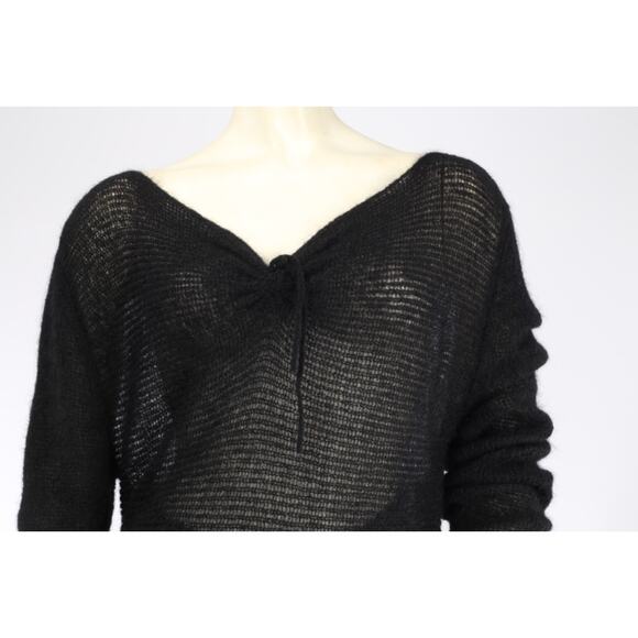 Vintage Marie Louise Angora Sheer Sweater Maxi Skirt Set Avant Garde Size 44 - Picture 8 of 16